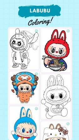 Labubu Coloring by Number